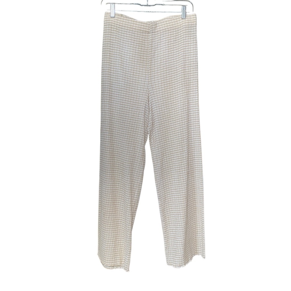 Wilfred Beige Gingham Pull On Pants